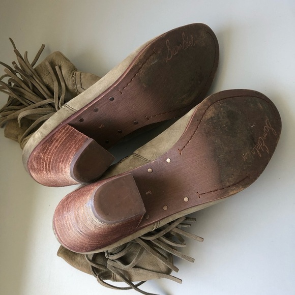 Sam Edelman Suede Tassel Boots 8 - Picture 9 of 9